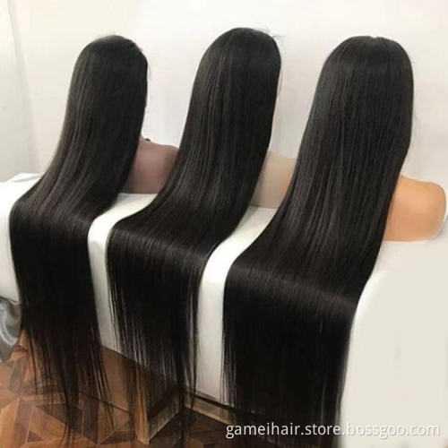 Full Hd Lace Frontal Closure Human Hair Wig Pre Plucked Raw Indian Virgin Human Hair Wholesale Lace Frontal Wig With Baby Hair